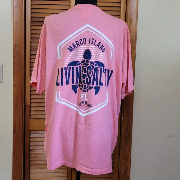 NWOT "Living Salty" Short Sleeve Tee Size XL - Picture 3 of 6